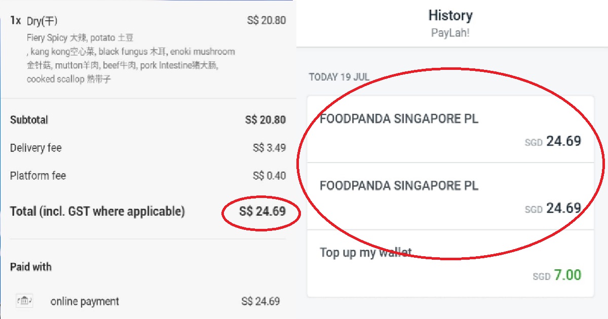 FOODPANDA CHARGED CUSTOMER TWICE FOR SAME ORDER, GUY NEVER GOT HIS MONEY BACK