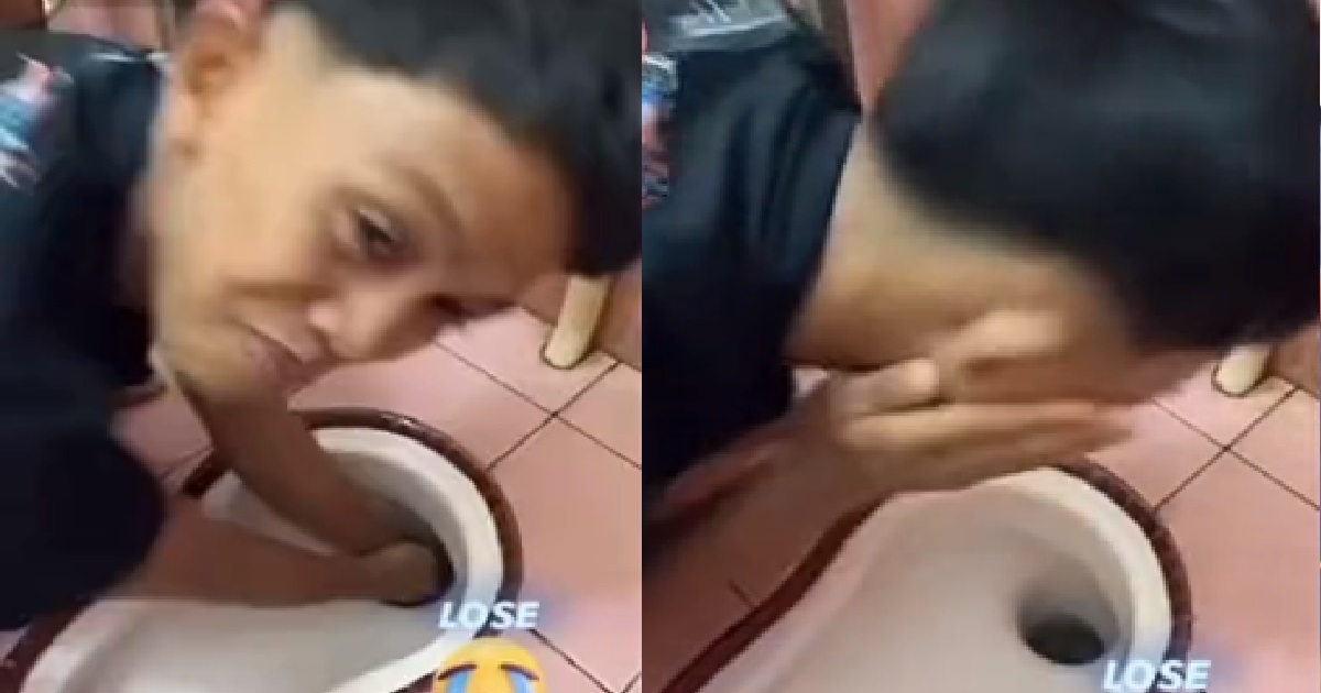 TEENS WASHING FACE WITH TOILET WATER FOR ATTENTION ON TIKTOK, FUTURE IS HOPELESS