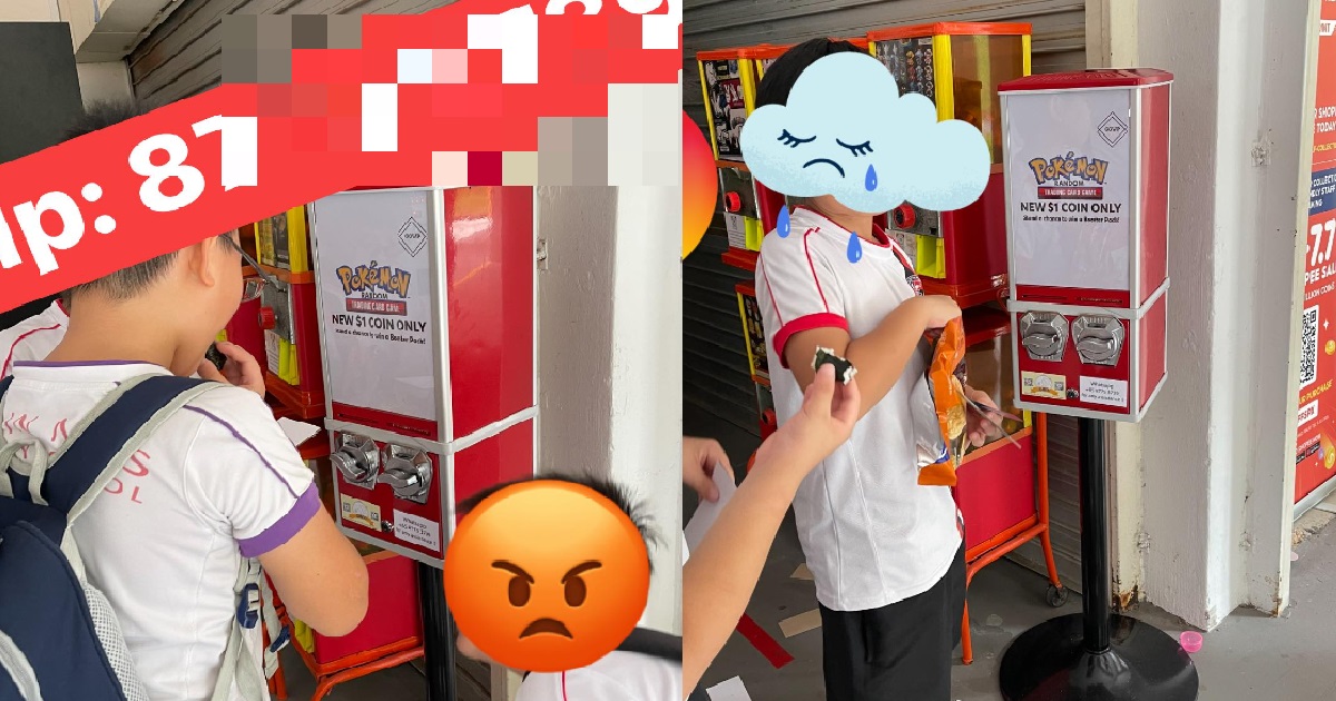VENDING MACHINE MAKAN MONEY OUTSIDE MAMA SHOP, SHOPKEEPER BOCHUP DON’T CARE