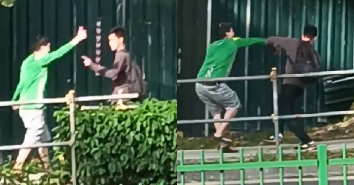 GRABFOOD RIDER TRIES TO PUNCH MAN @ YISHUN, CONFRONT HIM AS OTHER GUY BACK OF