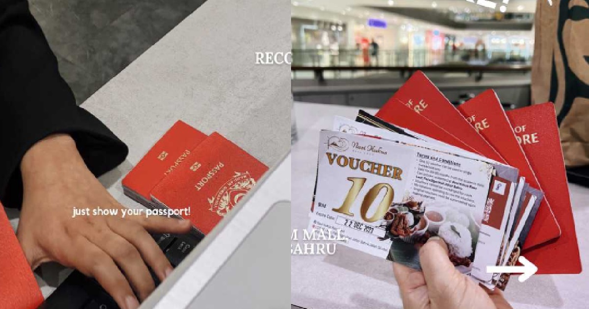 SHOW YOUR S’PORE PASSPORT AT JB MALL TO GET FREE RM50 VOUCHERS, UNTIL 30 SEPT