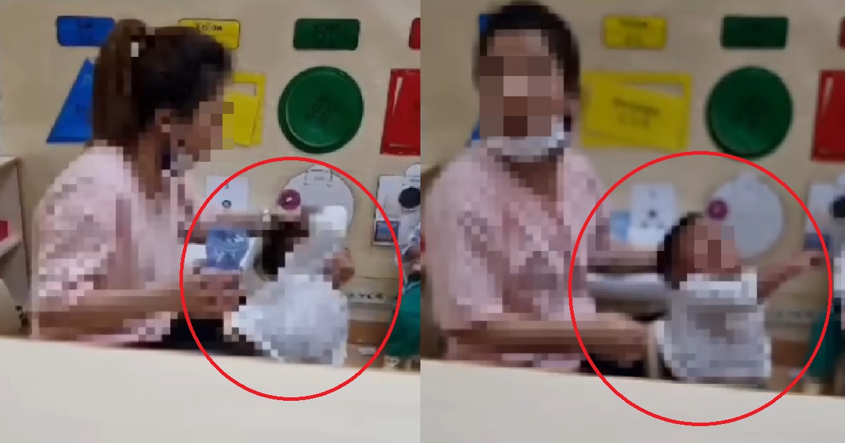 S’PORE PRESCHOOL TEACHER SEEN BEATING TODDLERS TO FORCE THEM TO DRINK WATER, EXPOSED