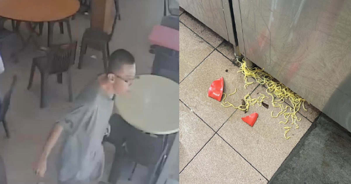 HANGRY MAN UPSET NO MORE PORK LARD, THROWS SOUP NOODLES & BROKE THE BOWL @ TPY