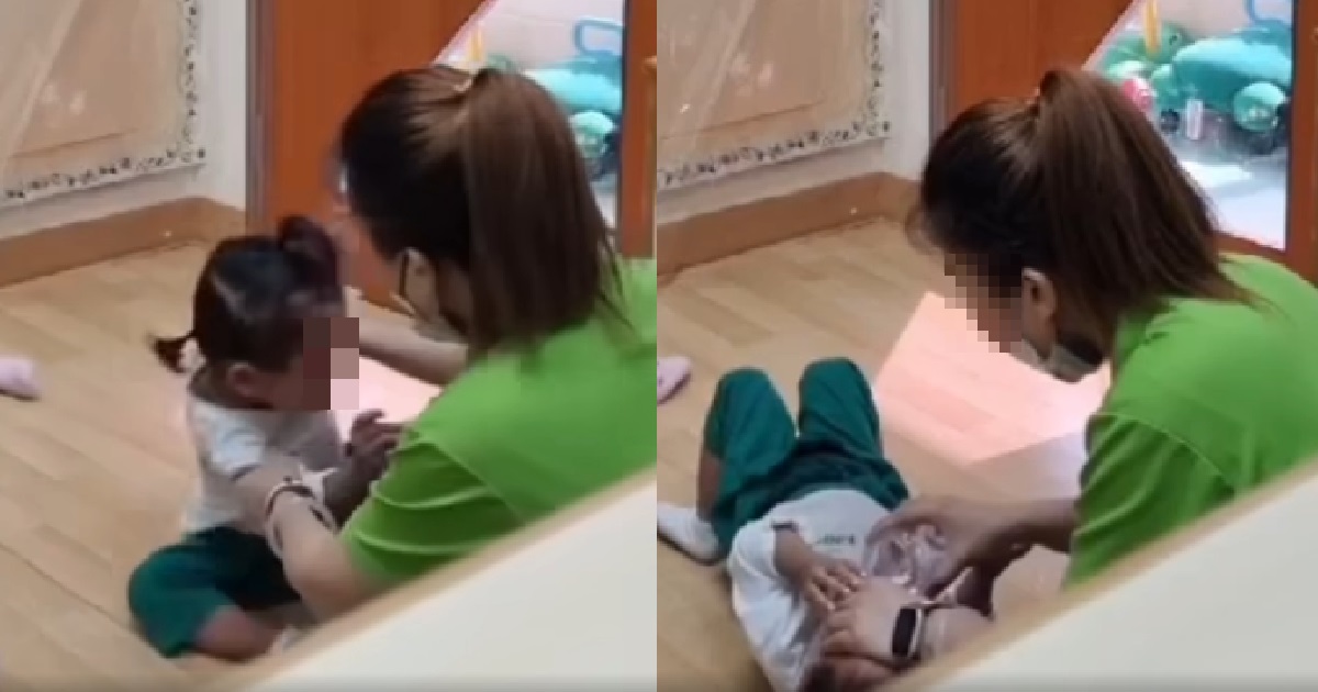 S’PORE PRESCHOOL TEACHER SEEN IN VIDEO BEATING TODDLERS BEING INVESTIGATED BY POLICE