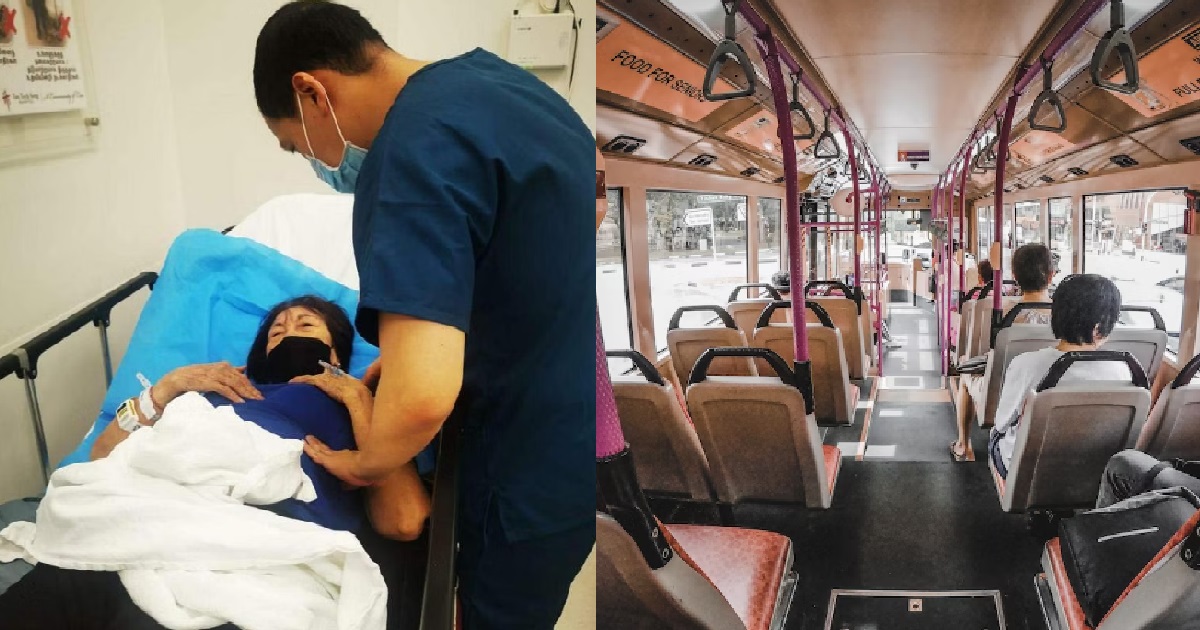 ELDERLY WOMAN KENA “KIAP” BY BUS DOOR WHILE ALIGHTING, FELL & BROKE HER SPINE