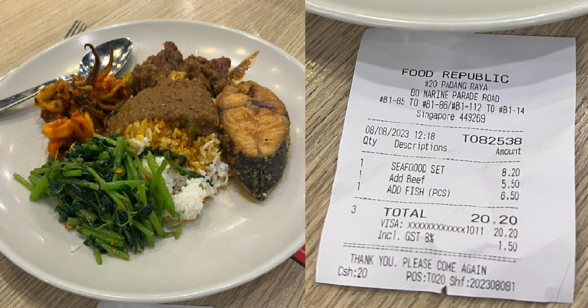 MAN PAID A WHOPPING $20 FOR CAI PNG AT PARKWAY PARADE, FISH ALONE $6.50