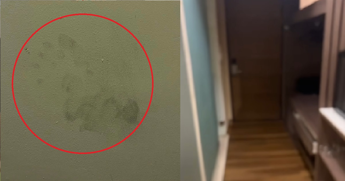 MAN HEARS FOOTSTEPS IN HIS HOTEL ROOM, FINDS FOOTPRINT & THE WORD “DEATH” ON WALL