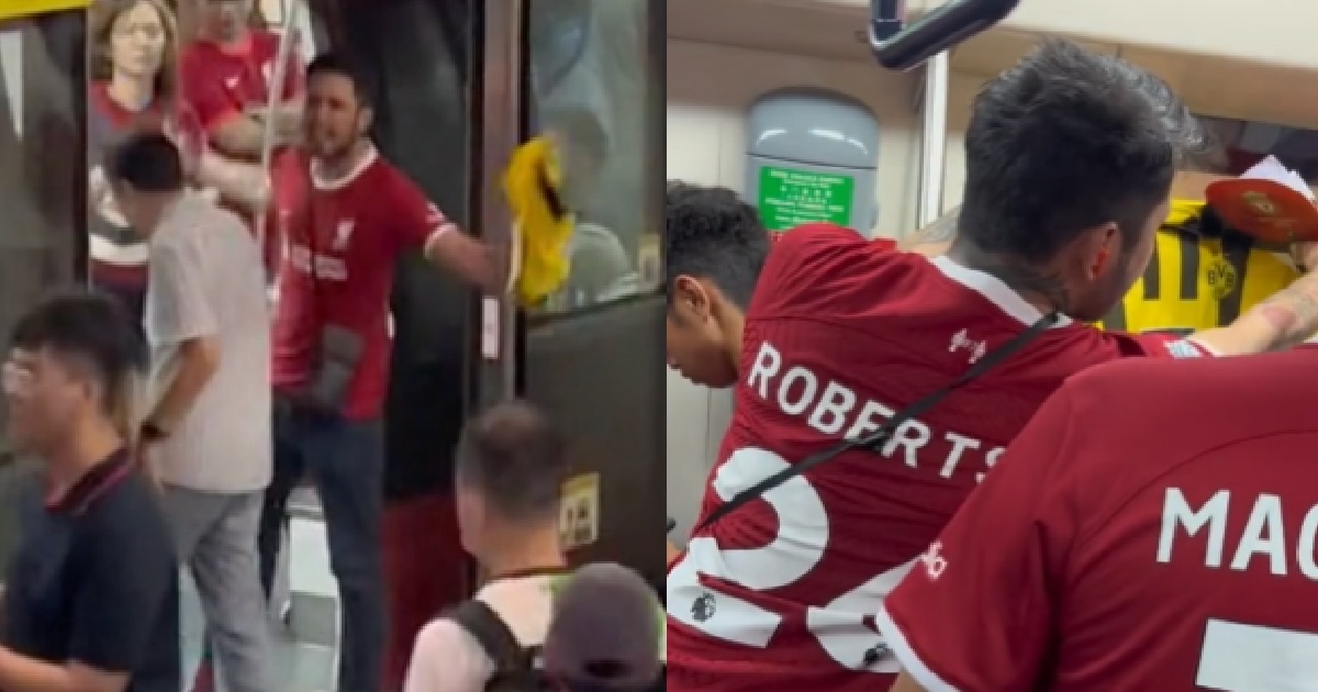 S’PORE LIVERPOOL FAN NOT HAPPY HIS TEAM LOST TO BAYERN, STARTS FIGHT INSIDE MRT