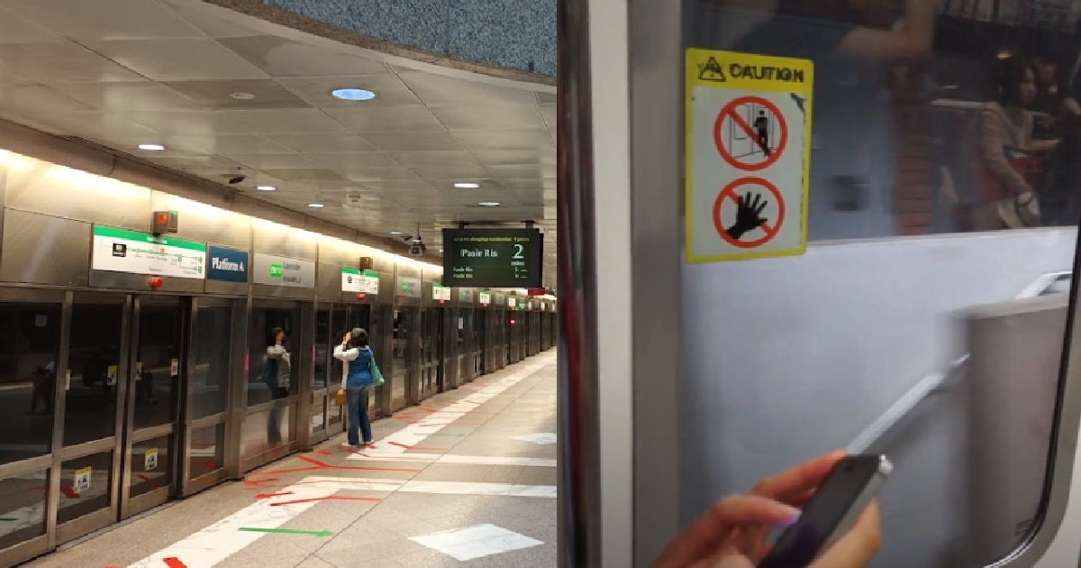 48 Y.O WOMAN BROKE 2 FINGERS AFTER HER HAND WAS CAUGHT IN MRT DOOR @ LAVENDER