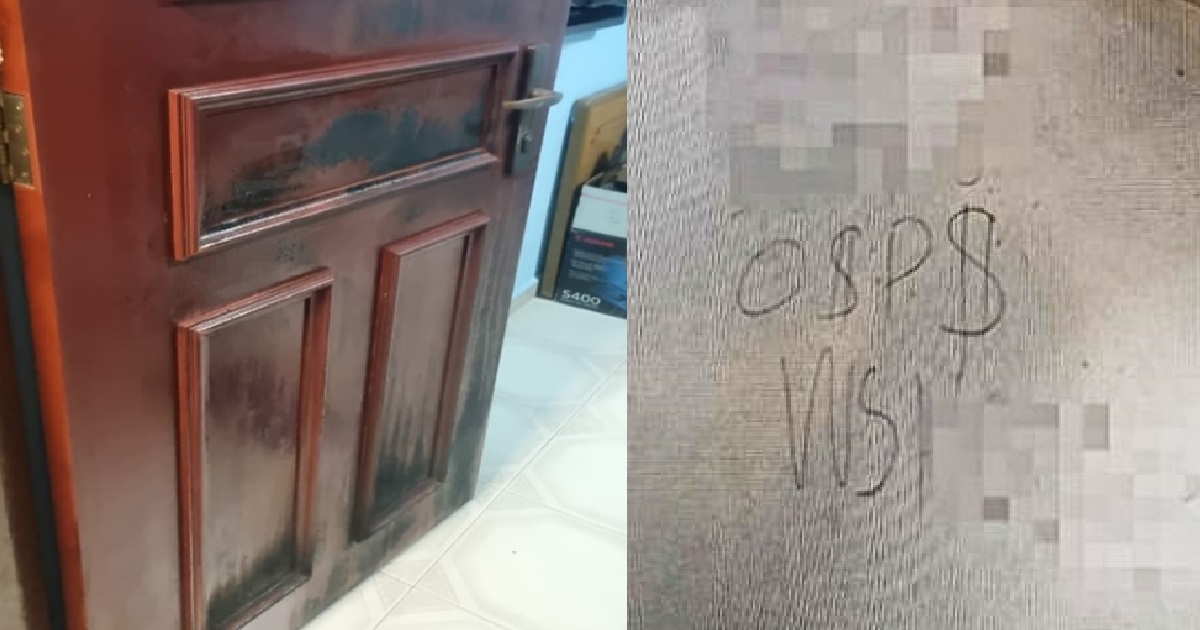 HOPELESS AH LONG SET DEBTOR’S SLIPPERS & FRONT DOOR ON FIRE @ BEDOK, ARRESTED