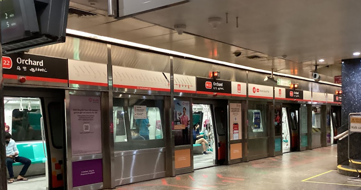 52 Y.O MAN ARRESTED AFTER ATTACKING TWO VICTIMS AT ORCHARD MRT