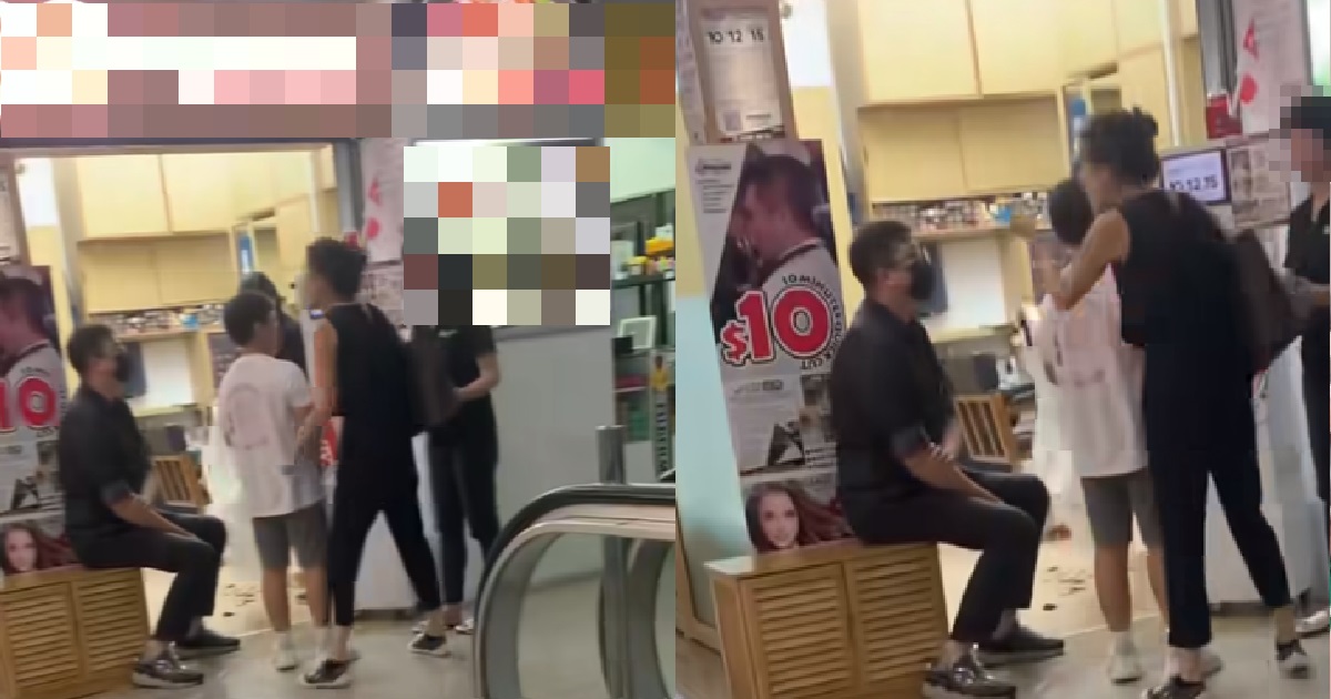BUKIT TIMAH SALON ADVERTISED HAIRCUTS FOR $10 BUT CHARGED BOY $12, ANGRY MUM CONFRONTS THEM