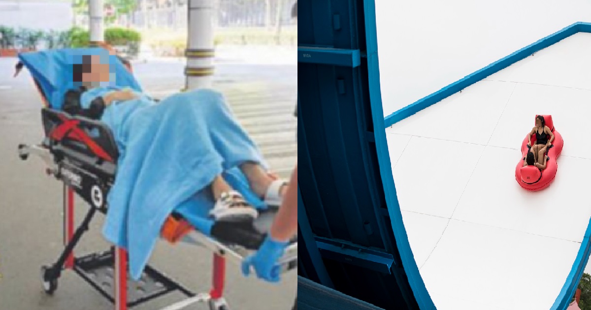 50 Y.O WOMAN BROKE HER TAILBONE ON 4-STOREY HIGH SLIDE @ WILD WILD WET, SENT TO HOSPITAL