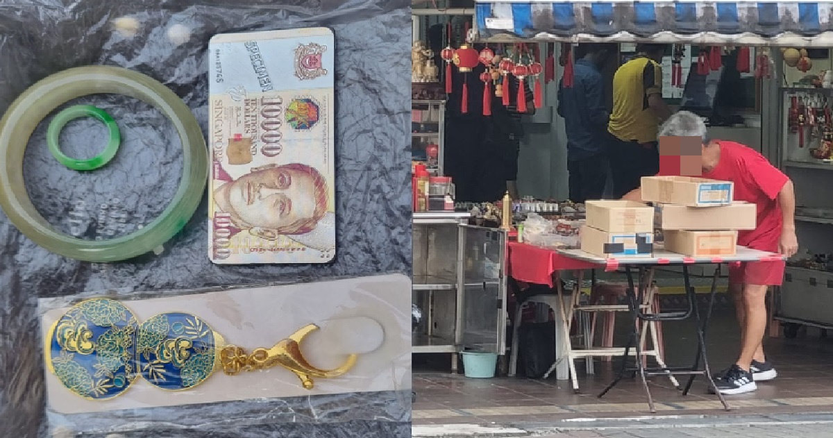 ELDERLY WOMAN ALLEGEDLY TRICKED INTO BUYING $180 FAKE JADE BANGLE BY STALL VENDOR