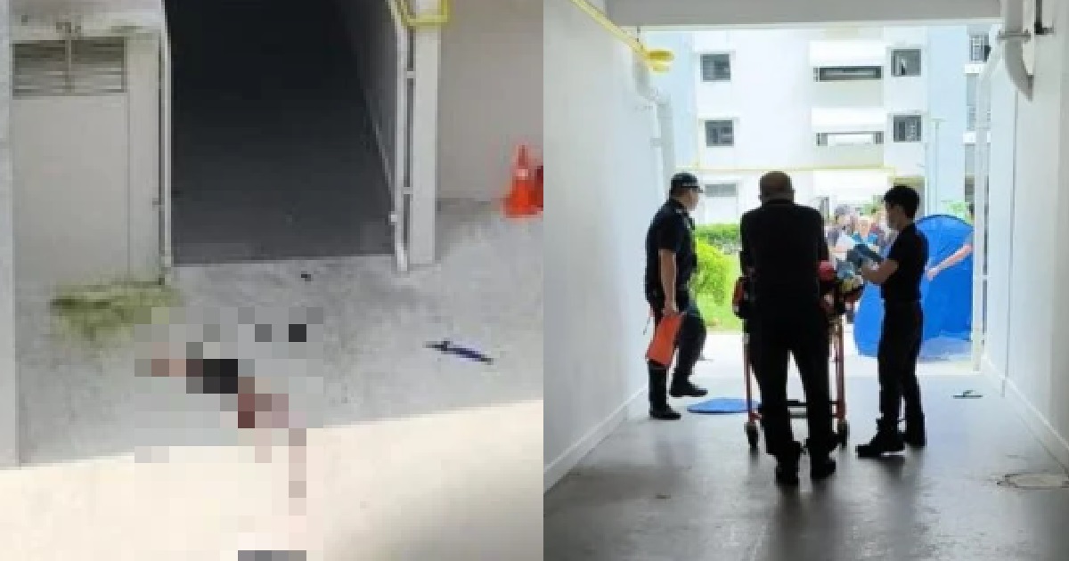 PERSON FOUND DEAD AT FOOT OF HDB BLOCK @ HENDERSON RD, POOL OF BLOOD ON THE GROUND