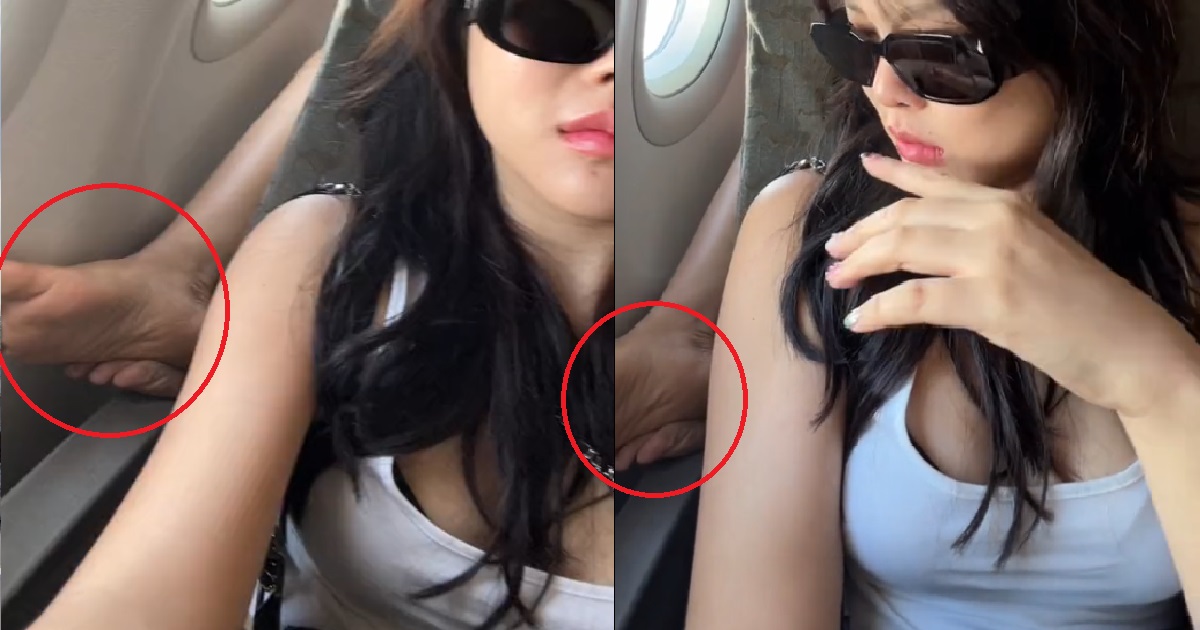 MAN SHARES HIS FEET STENCH BY PUTTING IT BESIDE WOMAN’S SEAT DURING FLIGHT