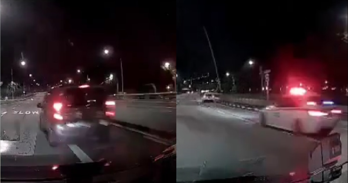 25 Y.O SIAO LANG DRINK-DRIVER SIAM ROAD BLOCK, KENA CHASE BY 6 POLICE VEHICLES @ THOMSON