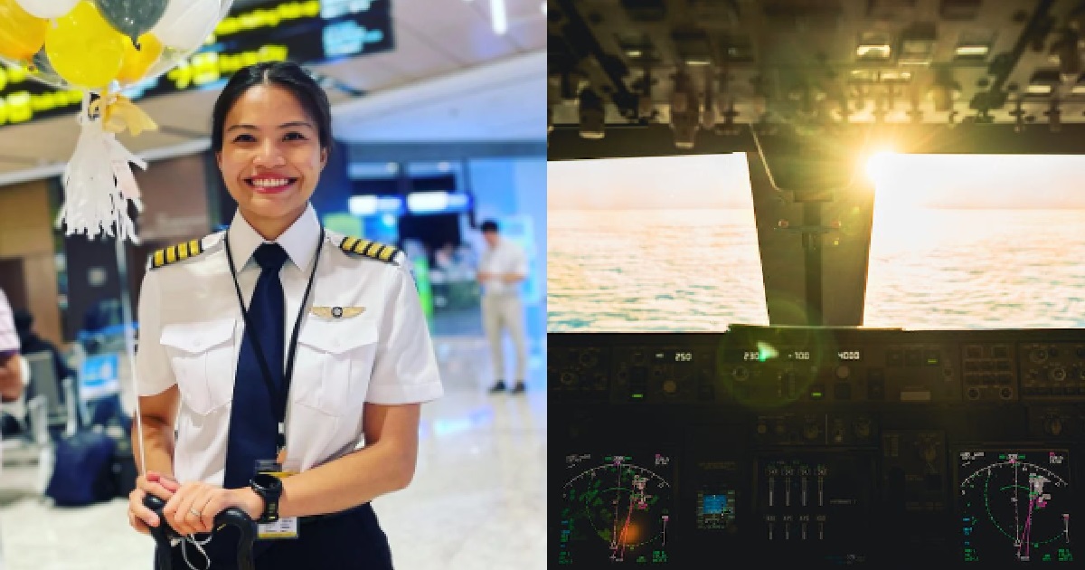 S’PORE’S 1ST MALAY WOMAN TO BECOME A COMMERCIAL PILOT, PROMOTED TO CAPTAIN