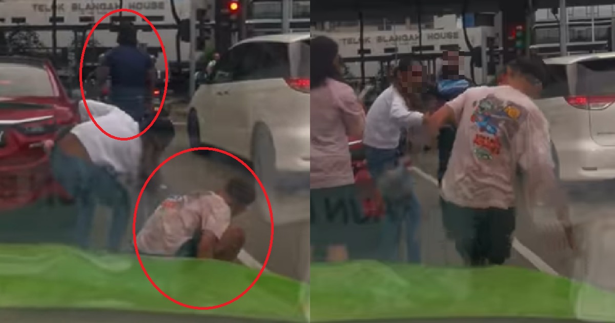 DRIVER ALLEGEDLY PUNCHED IN THE FACE FOR HONKING AT ANOTHER DRIVER @ HARBOURFRONT
