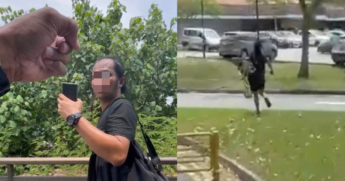 MAN ALLEGEDLY FLASHED HIS KKJ TO WOMAN @ WEST COAST PARK, FLED WHEN HUSBAND CAME