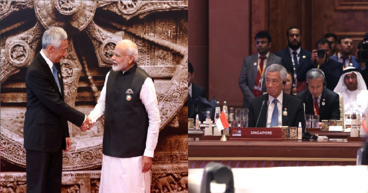 INDIA TODAY INTRODUCES THARMAN AS NEXT S’PORE PM DURING PM LEE’S ENTRANCE @ G20