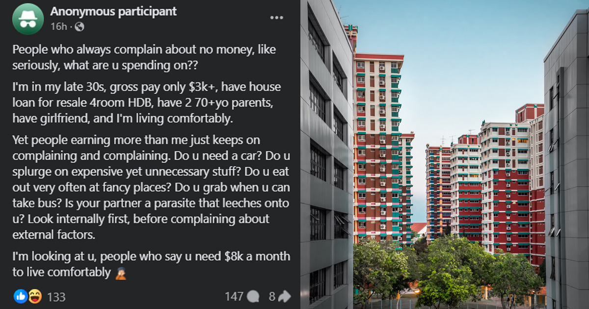MAN EARNS $3K SUPPORT HOUSING LOAN & PARENTS SAYS: “I’M LIVING COMFORTABLY”