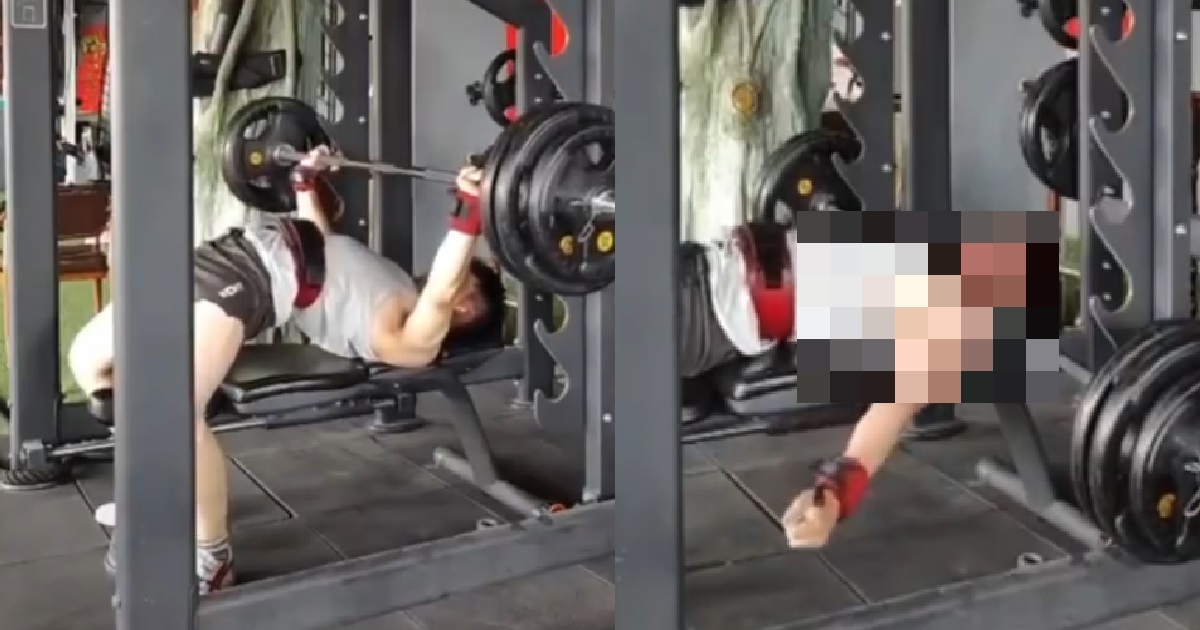 120KG BARBELL ROLLS ON HELPLESS MAN’S NECK & SLOWLY KILLS HIM, PINS HIM ON THE BENCH