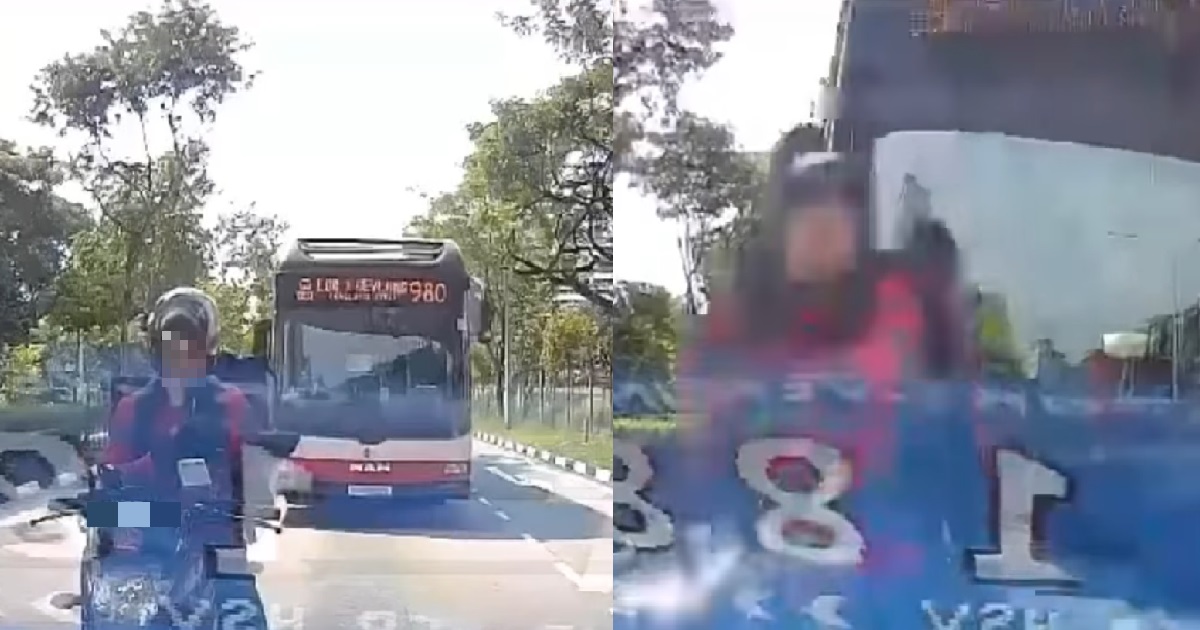 MCDELIVERY RIDER KNOCKED OFF BIKE BY BUS @ SEMBAWANG, BUS DRIVER SUSPENDED