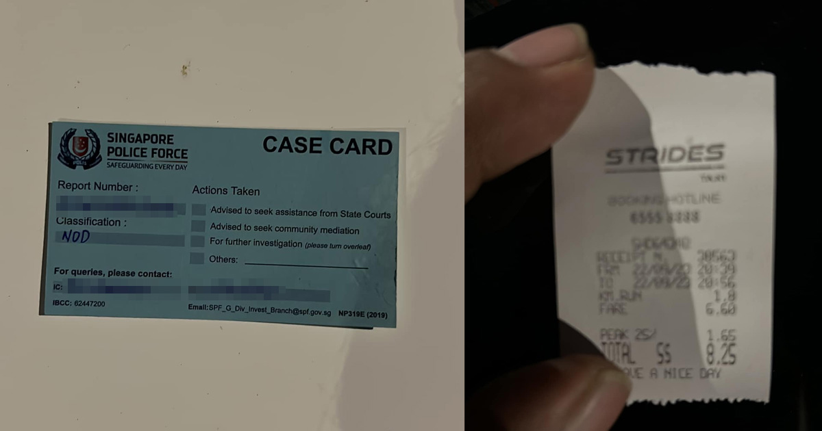 TAXI DRIVER KENA FARE EVASION FROM WOMAN WITH AMERICAN SLANG @ MARINE PARADE