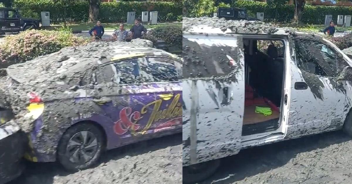 CHAIN COLLISION ALONG AYE, VEHICLES END UP “BURIED” IN CEMENT & 1 PERSON SENT TO HOSPITAL
