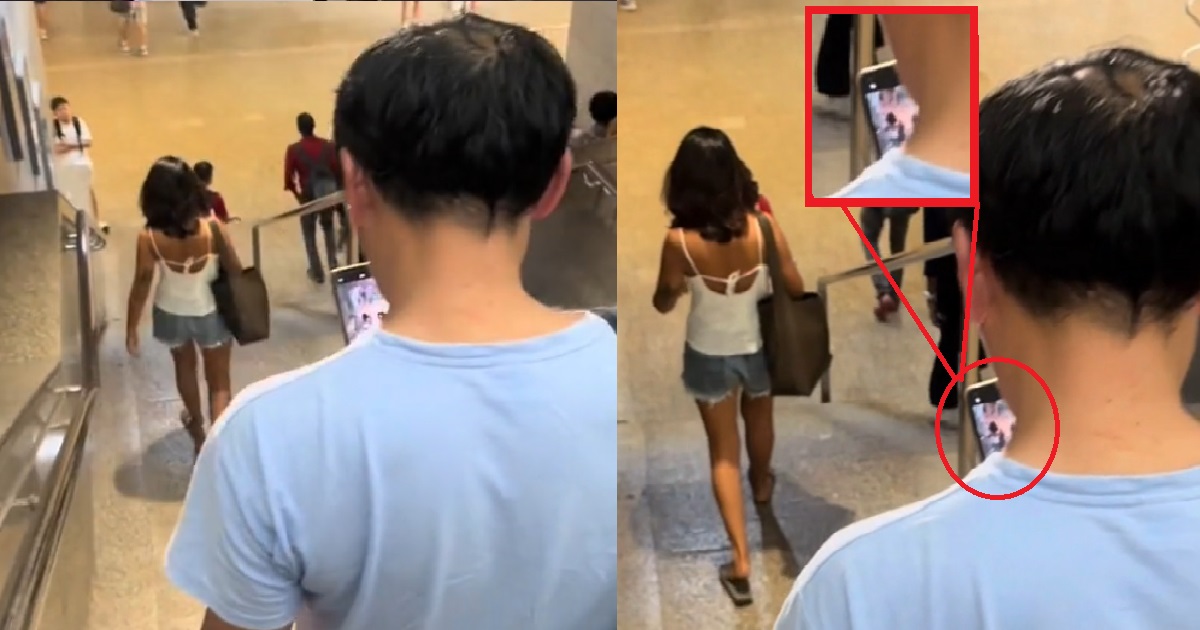MAN TOOK PHOTOS OF WOMEN @ PASIR RIS MRT, CAUGHT WITH MANY PICS OF WOMEN IN HIS PHONE