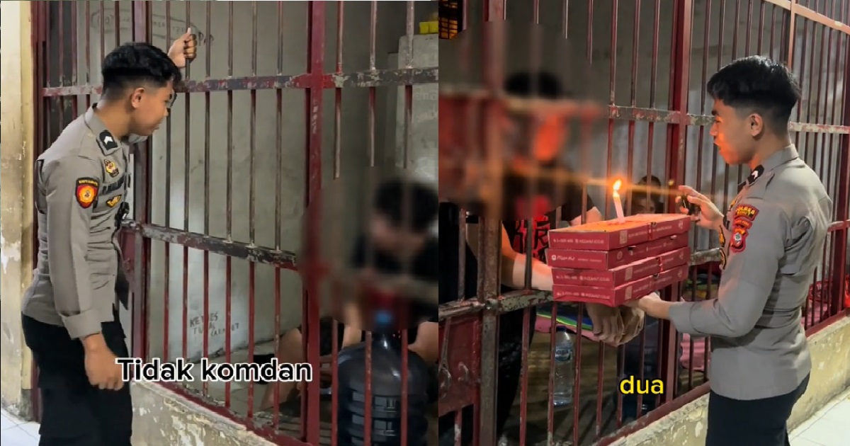 PRISON OFFICER SURPRISED INMATE WITH PIZZA ON HIS B’DAY, PRISONER MOVED TO TEARS
