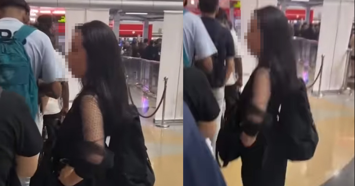 WOMAN “PRETENDS” TO TALK TO FRIEND TO CUT QUEUE AT CHECKPOINT