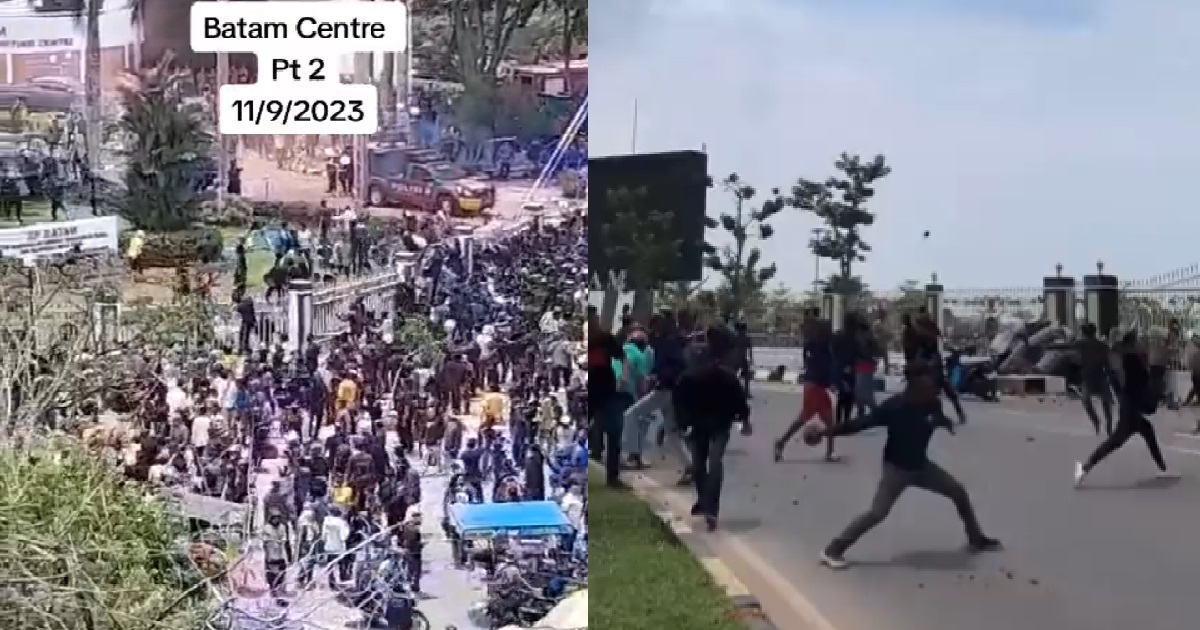 RIOT IN BATAM INVOLVING MORE THAN 1,000 PEOPLE, 16 POLICE OFFICERS END UP IN HOSPITAL