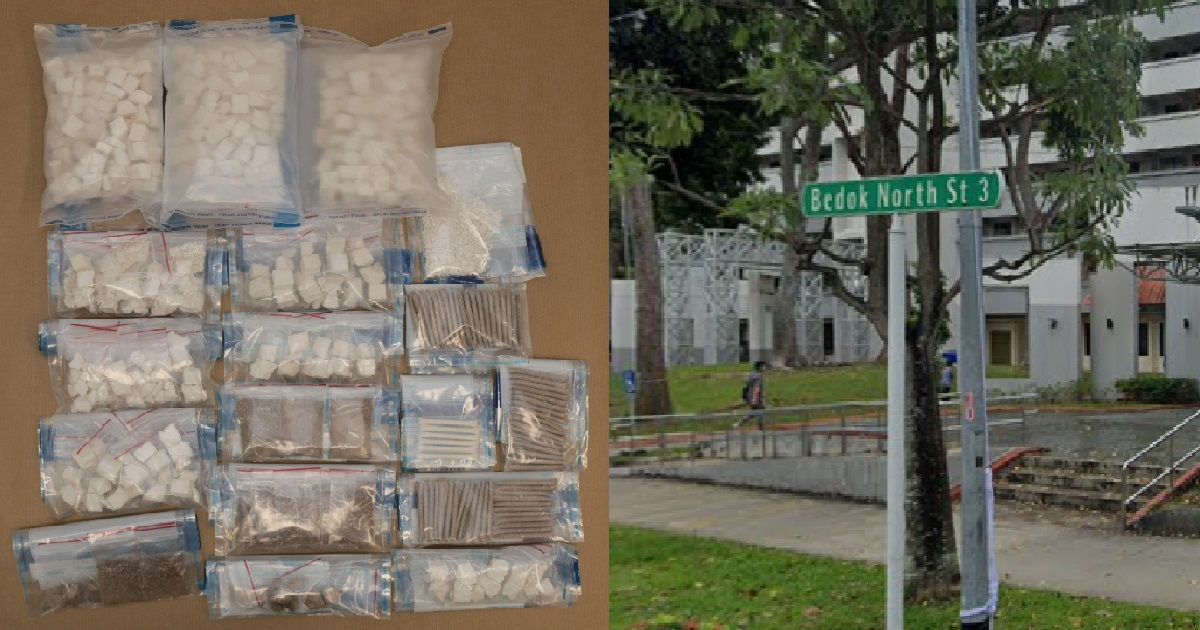 3 ARRESTED & A WHOPPING 2.4KG OF HEROIN WORTH $259K SEIZED IN BEDOK DRUG RAID