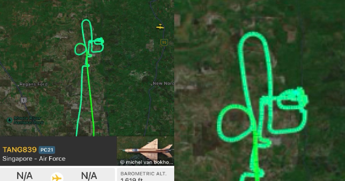RSAF PILOT’S FLIGHT PATH OVER AUSTRALIA LOOK LIKE KUKUJIAO, MINDEF SAYS IT’S “COINCIDENCE”