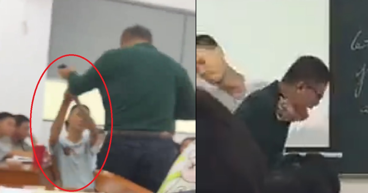 STUDENT STRANGLES & CHOKES TEACHER FOR CONFISCATING HIS PHONE, TRIES TO KILL HIM
