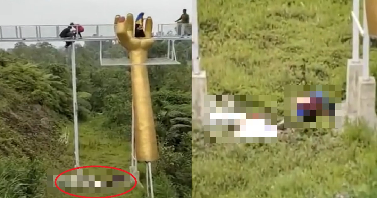 TOURIST FELL TO HIS DEATH AFTER GLASS BRIDGE ATTRACTION SHATTERED AND BROKE