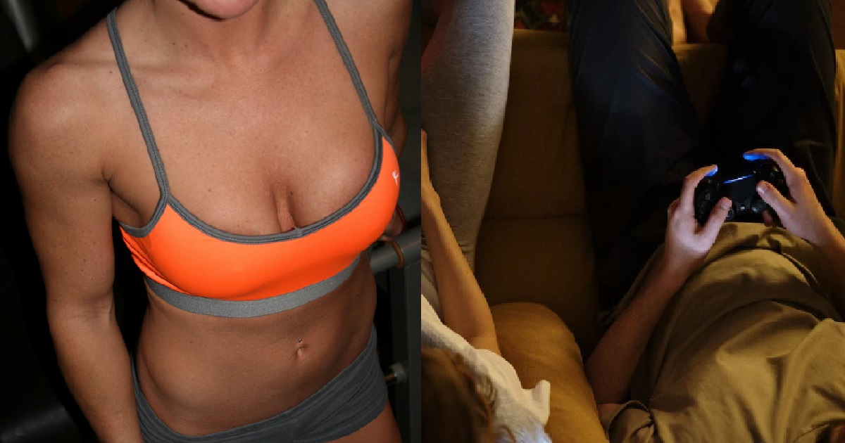 GUY ANGRY AT GF BECAUSE SHE WORE A SPORTS BRA IN FRONT OF HIS FRIENDS