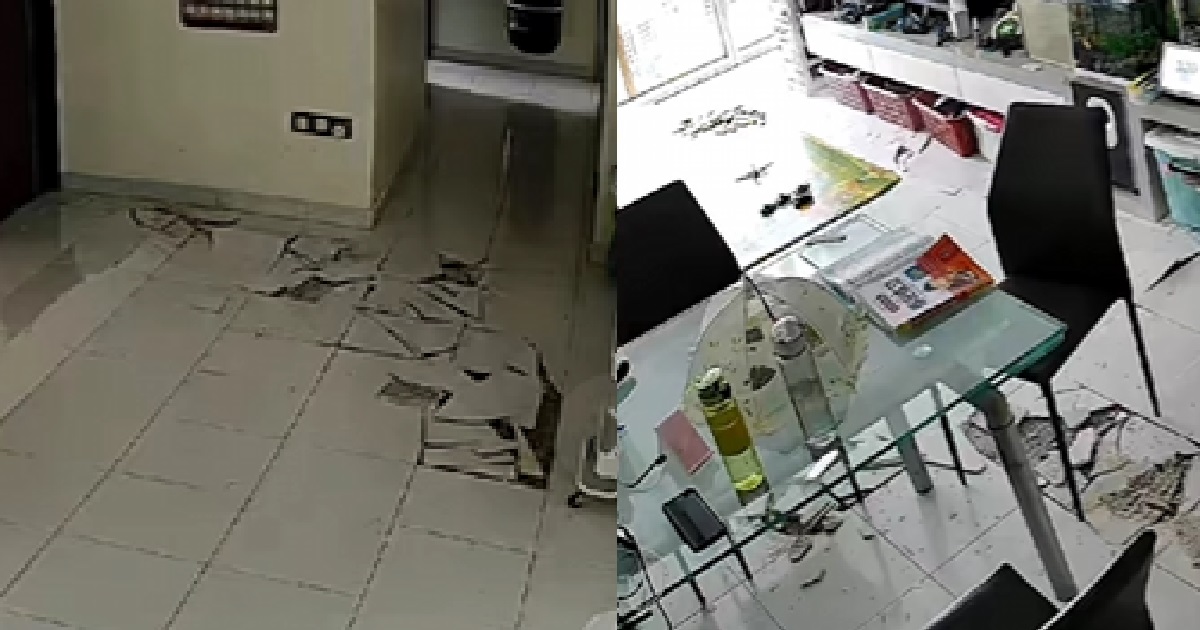 HDB RESIDENT’S FLOOR TILES SUDDENLY EXPLODE WITHOUT WARNING, “BRRRAAAK BRRRAAAK”