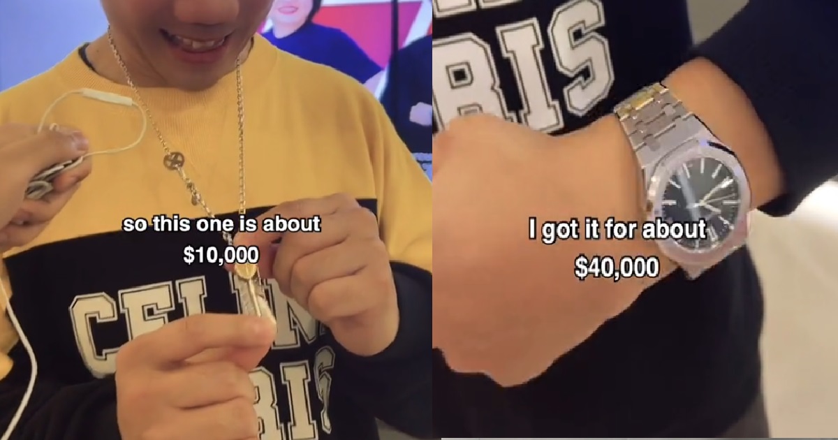 S’PORE PROPERTY AGENCY BOSS FLEXES HIS $40K AUDEMARS PIGUET WATCH & $10K CHAIN
