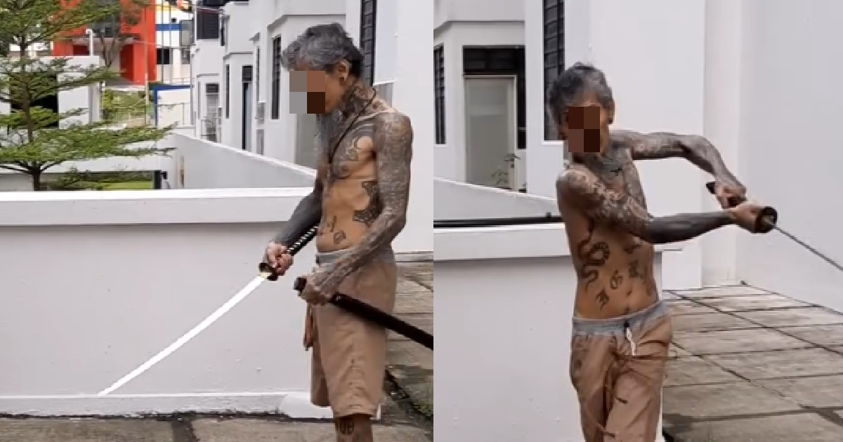 ANGKONG SIAO ARRESTED FOR WIELDING SAMURAI SWORD IN PUBLIC, DRUGS SEIZED FROM HOME