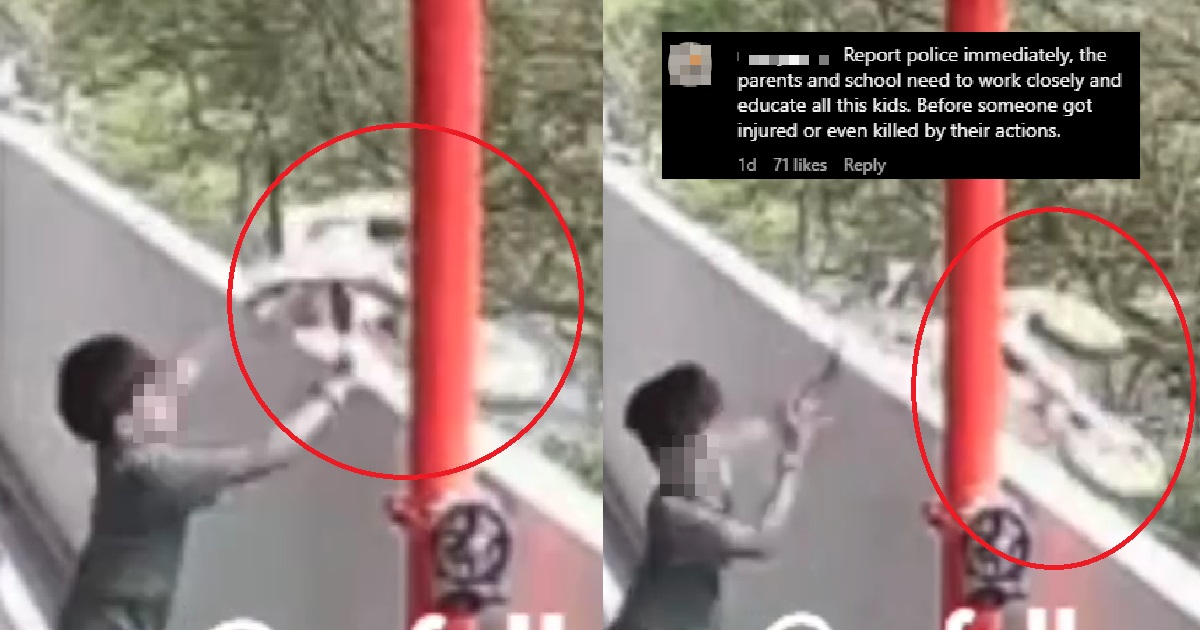 CHILDREN FROM HELL THREW NEIGHBOUR’S BICYCLE DOWN FROM 7TH-FLOOR HDB BLOCK @ AMK