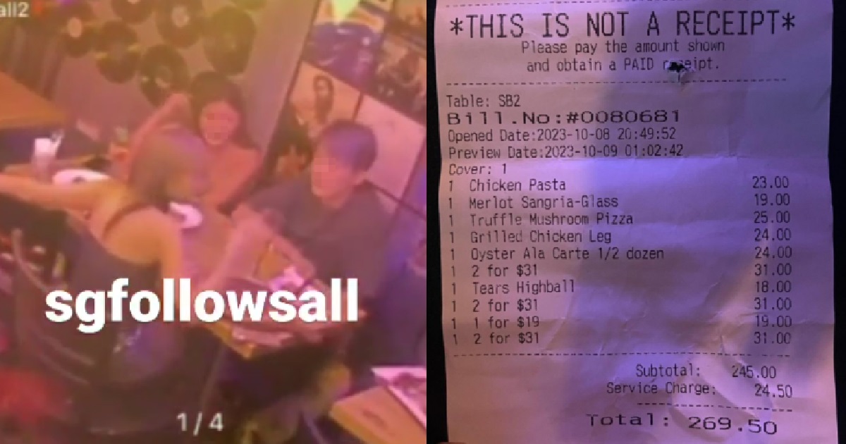 BUNCH OF CHEAPOS RACKED UP $270 BILL @ PRINSEP BAR, THEN FLED WITHOUT PAYING