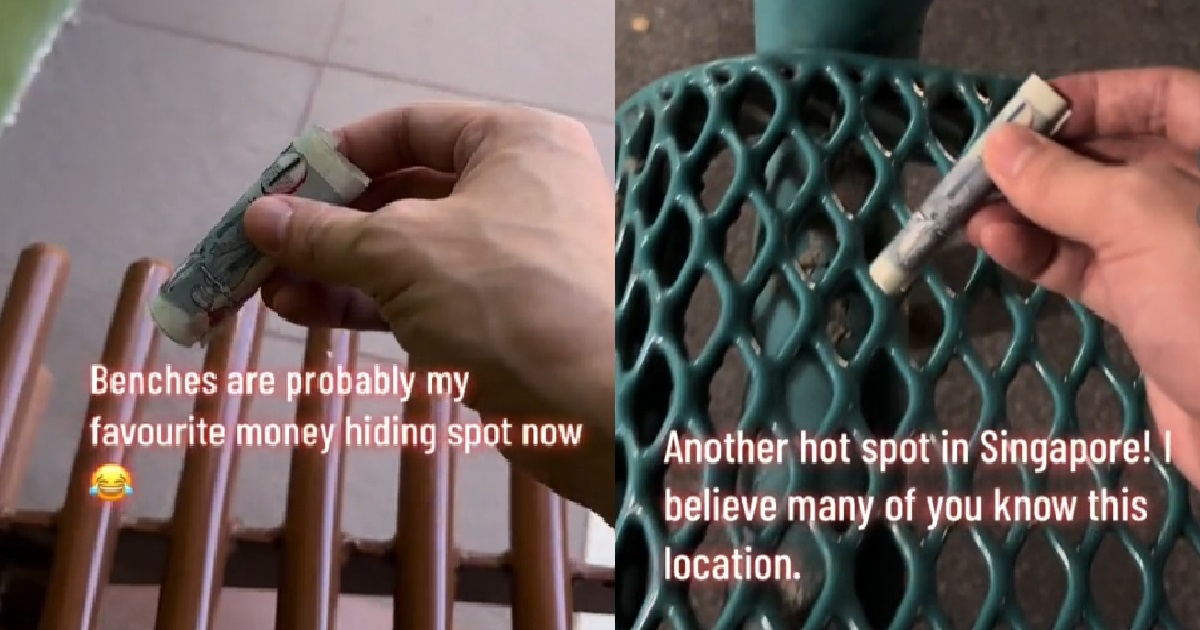 S’PORE MAN HID $50 NOTES ACROSS S’PORE FOR PEOPLE TO FIND, SOME IN FAMOUS HOT SPOTS
