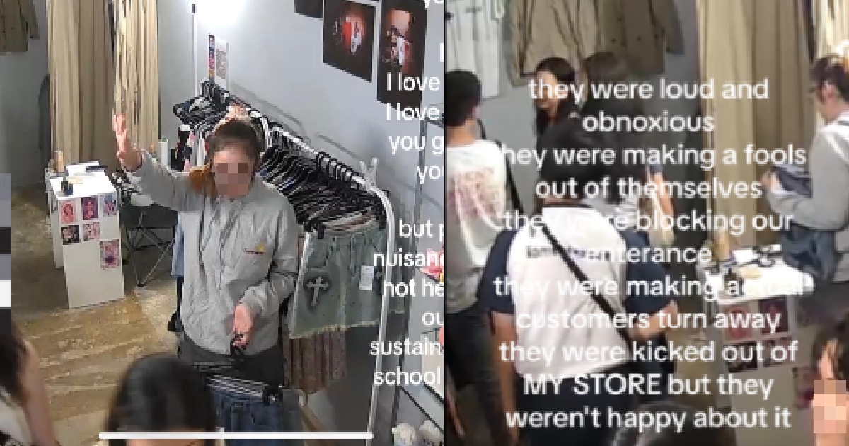 YOUNG PUNKS CREATE CHAOS & WREAKED HAVOC @ BUGIS SHOP, KICKED OUT BY SHOP OWNER