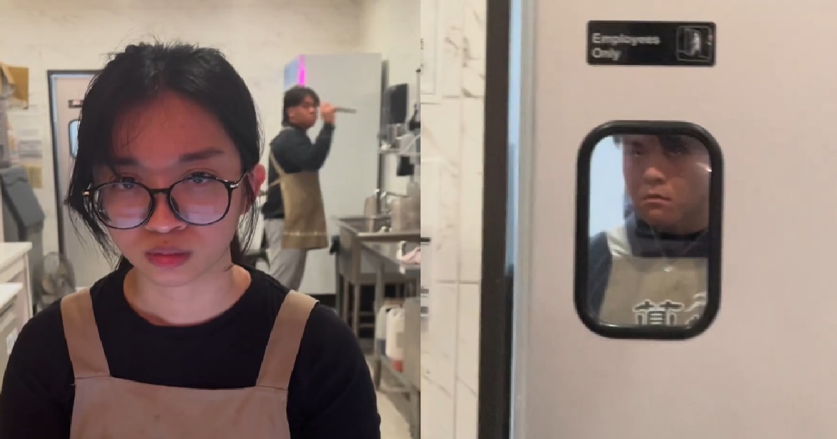 CUSTOMER ENTERS 5 MINS BEFORE CLOSING & PLACES ORDER, STAFF FED UP & SLAMS DOOR