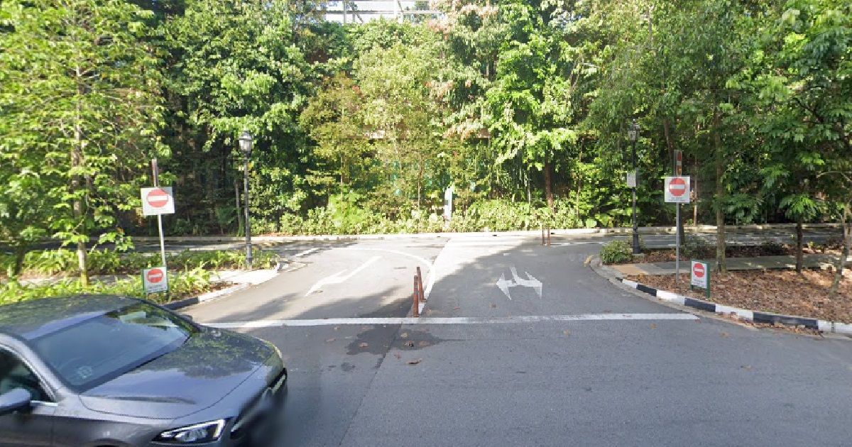 FIRE @ BOTANIC GARDENS, CARPARK CLOSED OFF AFTER CAR BURSTS INTO FLAMES AT ENTRANCE