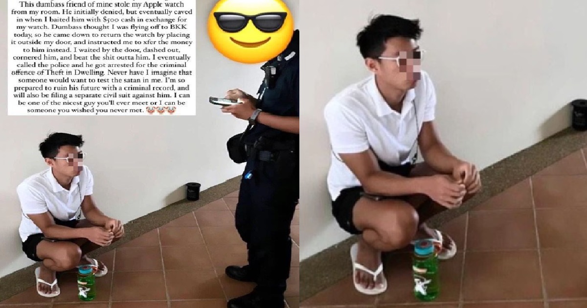 YP STOLE FRIEND’S APPLE WATCH, KENA WHACK JIALAT & FRIEND SAYS “DON’T TEST THE SATAN IN ME”