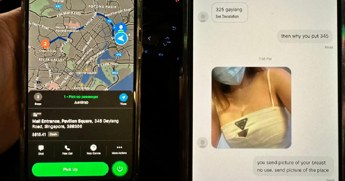 PHV DRIVER ASKS PASSENGER FOR LOCATION BUT SHE SENDS HER NEHNEHPOK PHOTO INSTEAD